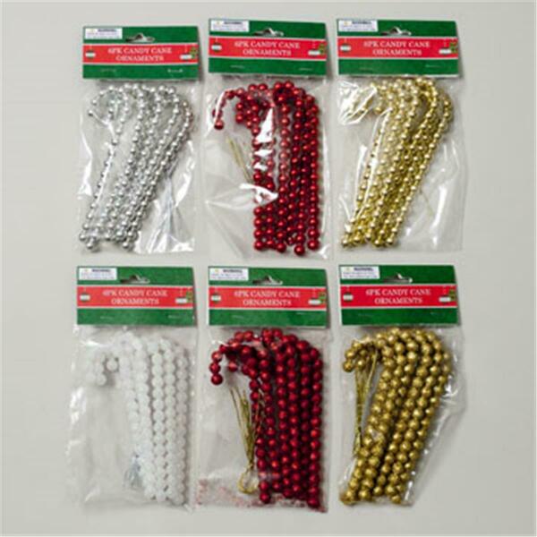 Rgp Ornament Beaded Candy Canes, 48PK G91335